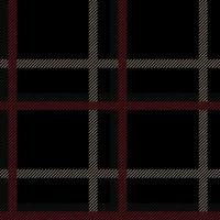 plaid noir tartan rouge, vert et jaune de noël vecteur