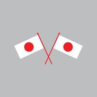 vecteur de logo icône drapeau japon