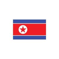 vecteur de logo icône drapeau nord-coréen