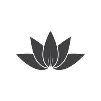 modèle de logo de conception de fleurs de lotus de vecteur de beauté