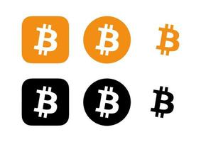 vecteur de logo bitcoin, vecteur gratuit d'icône bitcoin