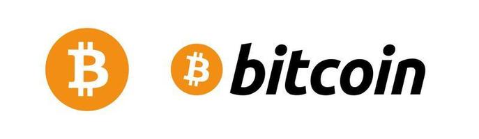 vecteur de logo bitcoin, vecteur gratuit d'icône bitcoin