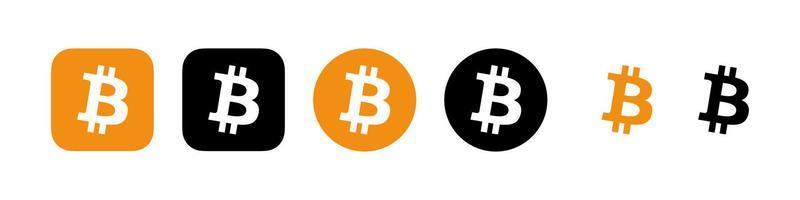 vecteur de logo bitcoin, vecteur gratuit d'icône bitcoin