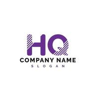 création de logo de lettre hq. hq lettre logo illustration vectorielle - vecteur