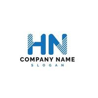 création de logo de lettre hn. hn lettre logo illustration vectorielle - vecteur