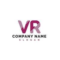 création de logo de lettre vr. vr lettre logo illustration vectorielle - vecteur