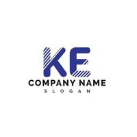 création de logo de lettre ke. ke lettre logo illustration vectorielle - vecteur