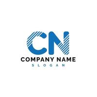 création de logo de lettre cn. cn lettre logo illustration vectorielle - vecteur