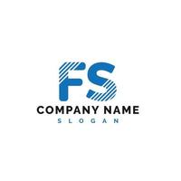 création de logo de lettre fs. fs lettre logo illustration vectorielle - vecteur
