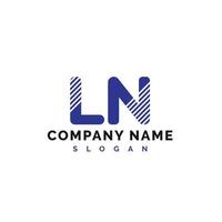 Création de logo de lettre ln. Ln lettre logo illustration vectorielle - vecteur
