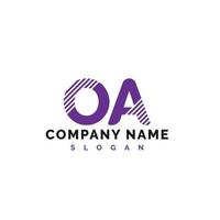 création de logo de lettre oa. o lettre logo illustration vectorielle - vecteur