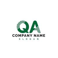 création de logo de lettre qa. qa lettre logo illustration vectorielle - vecteur