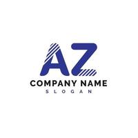 création de logo az. az lettre logo icône illustration vectorielle - vecteur