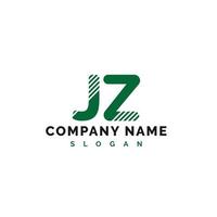 création de logo de lettre jz. jz lettre logo illustration vectorielle - vecteur