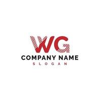 création de logo de lettre wg. wg lettre logo illustration vectorielle - vecteur