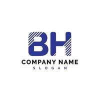 création de logo bh. bh lettre logo icône illustration vectorielle - vecteur