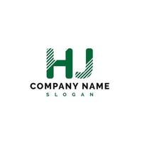 création de logo de lettre hj. hj lettre logo illustration vectorielle - vecteur