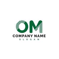 création de logo de lettre om. om lettre logo illustration vectorielle - vecteur