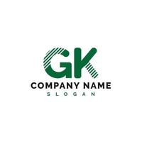 création de logo de lettre gk. gk lettre logo illustration vectorielle - vecteur