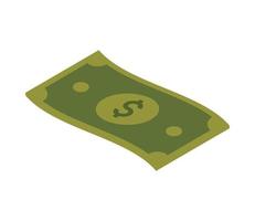 icône de billet de banque d'argent vecteur