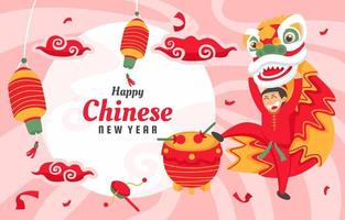 fond de fête du nouvel an chinois vecteur