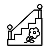 icône de vecteur d'escalier