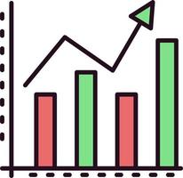 icône de vecteur de graphique à barres