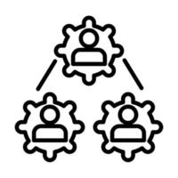 icône de vecteur de mise en réseau