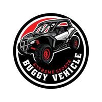 buggy sport extrême illustration logo vecteur