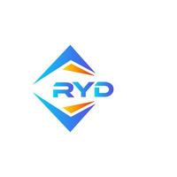 création de logo de technologie abstraite ryd sur fond blanc. concept de logo de lettre initiales créatives ryd. vecteur