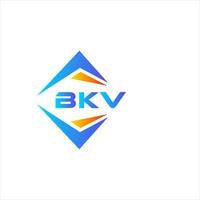 création de logo de technologie abstraite bkv sur fond blanc. concept de logo de lettre initiales créatives bkv. vecteur