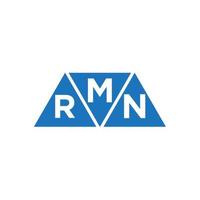 création de logo initial abstrait mrn sur fond blanc. concept de logo de lettre initiales créatives mrn. vecteur