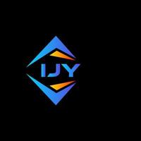 création de logo de technologie abstraite ijy sur fond blanc. concept de logo de lettre initiales créatives ijy. vecteur