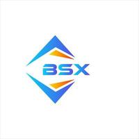 création de logo de technologie abstraite bsx sur fond blanc. concept de logo de lettre initiales créatives bsx. vecteur