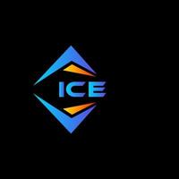 création de logo de technologie abstraite de glace sur fond blanc. concept de logo de lettre initiales créatives de glace. vecteur