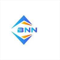 création de logo de technologie abstraite bnn sur fond blanc. concept de logo de lettre initiales créatives bnn. vecteur
