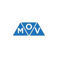 création de logo initial abstrait omv sur fond blanc. concept de logo de lettre initiales créatives omv. vecteur