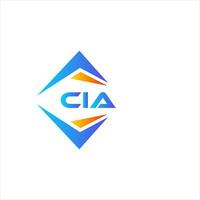 création de logo de technologie abstraite cia sur fond blanc. concept de logo de lettre initiales créatives cia. vecteur