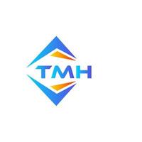 création de logo de technologie abstraite tmh sur fond blanc. concept de logo de lettre initiales créatives tmh. vecteur