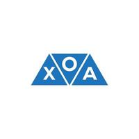 création de logo initiale abstraite oxa sur fond blanc. concept de logo de lettre initiales créatives oxa. vecteur