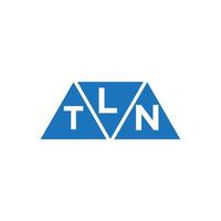 création de logo initial abstrait ltn sur fond blanc. concept de logo de lettre initiales créatives ltn. vecteur