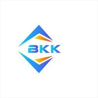 création de logo de technologie abstraite bkk sur fond blanc. concept de logo de lettre initiales créatives bkk. vecteur