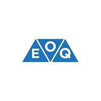 création de logo initiale abstraite oeq sur fond blanc. concept de logo de lettre initiales créatives oeq. vecteur