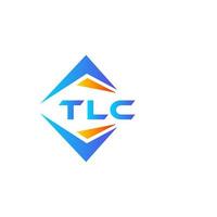 création de logo de technologie abstraite tlc sur fond blanc. concept de logo de lettre initiales créatives tlc. vecteur