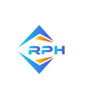 création de logo de technologie abstraite rph sur fond blanc. concept de logo de lettre initiales créatives rph. vecteur