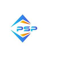 création de logo de technologie abstraite psp sur fond blanc. concept de logo de lettre initiales créatives psp. vecteur