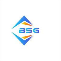 création de logo de technologie abstraite bsg sur fond blanc. concept de logo de lettre initiales créatives bsg. vecteur