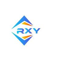 création de logo de technologie abstraite rxy sur fond blanc. concept de logo de lettre initiales créatives rxy. vecteur