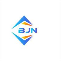 création de logo de technologie abstraite bjn sur fond blanc. concept de logo de lettre initiales créatives bjn. vecteur