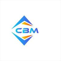 création de logo de technologie abstraite cbm sur fond blanc. concept de logo de lettre initiales créatives cbm. vecteur